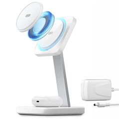 ESR ESR - Wireless Charging Station 2in1 HaloLock - with CryoBoost, for iPhone and AirPods - Arctic White 4894240132500 έως 12 άτοκες Δόσεις