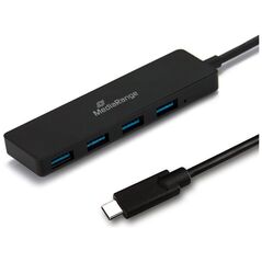 MediaRange USB Type-C™ to USB 3.0 hub 1:4, bus-powered, black  (MRCS508) έως 12 άτοκες Δόσεις