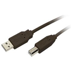 Καλώδιο MediaRange USB 2.0 AM/BM 3.0M Black (MRCS103) έως 12 άτοκες Δόσεις