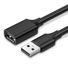 Ugreen Cablu de Date USB Mama la USB Tata 2m - Ugreen (10316) - Black 6957303813162 έως 12 άτοκες Δόσεις