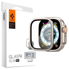 Spigen Folie pentru Apple Watch Ultra - Spigen Glas.tR Slim Pro - Titanium 8809896745253 έως 12 άτοκες Δόσεις