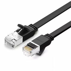 UGREEN Cable Pure Copper UGREEN Cat 6 UTP Flat Ethernet RJ45  3m (black) 021532 έως και 12 άτοκες δόσεις