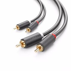 UGREEN UGREEN AV104 2x RCA (Cinch) to 2x RCA (Cinch) Cable 1m (black) 022558 έως και 12 άτοκες δόσεις