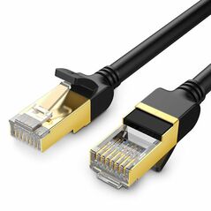 UGREEN UGREEN NW107 Ethernet RJ45 Round network cable, Cat.7, STP, 2m (Black) 022568 έως και 12 άτοκες δόσεις