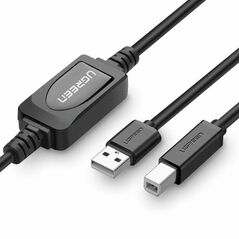 UGREEN Active Printer Cable USB 2.0 A-B UGREEN US122, 10m (black) 022511 έως και 12 άτοκες δόσεις