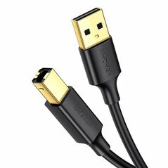 UGREEN UGREEN US135 USB 2.0 A-B printer cable, gold plated, 3m (black) 024274 έως και 12 άτοκες δόσεις