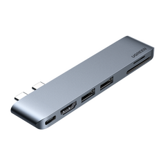 UGREEN 6-in-1 Adapter UGREEN CM380 USB-C Hub for MacBook Air / Pro (gray) 027291 έως και 12 άτοκες δόσεις