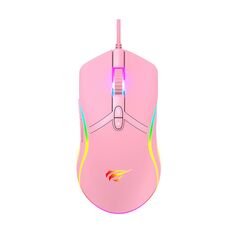 Havit Gaming mouse Havit MS1026 RGB 1000-6400 DPI (pink) 033823 έως και 12 άτοκες δόσεις