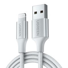 UGREEN Cable Lightning to USB UGREEN 2.4A US199, 1.5m (silver) 042363 έως και 12 άτοκες δόσεις