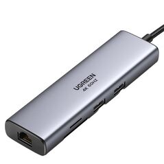 UGREEN Adapter Hub UGREEN, USB-C to 2x USB 3.0, HDMI, RJ45, SD/TF 042391 έως και 12 άτοκες δόσεις
