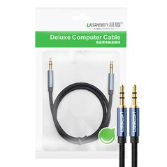 UGREEN Cable USB UGREEN 60178, 3.5mm jack, male, 0.5m (blue-black) 046377 έως και 12 άτοκες δόσεις