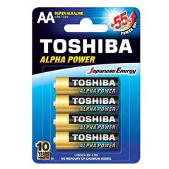 TOSHIBA LR6 AA, ALPHA POWER ΑΛΚΑΛΙΚΗ ΜΠΑΤΑΡΙΑ Blister 4 τεμ TO-LR6APB4 55845 έως 12 άτοκες Δόσεις