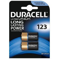 Duracell Ultra Μπαταρίες Λιθίου CR123A 3V 2τμχ (DUCR123A)(DURDUCR123A) έως 12 άτοκες Δόσεις