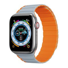Dux Ducis Curea pentru Apple Watch 1/2/3/4/5/6/7/8/SE/SE 2/Ultra (42/44/45/49mm) - Dux Ducis LD Series - Grey / Orange 6934913027912 έως 12 άτοκες Δόσεις