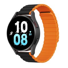 Dux Ducis Curea pentru Samsung Galaxy Watch 4/5/Active 2, Huawei Watch GT 3 (42mm)/GT 3 Pro (43mm) - Dux Ducis LD Series - Black / Orange 6934913027950 έως 12 άτοκες Δόσεις