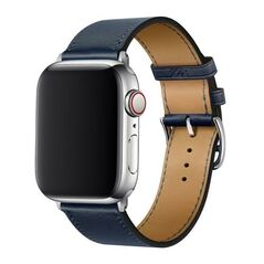 Λουράκι Devia Elegant PU Leather Apple Watch (38/ 40/ 41mm) Σκούρο Μπλε 6938595365430 έως και 12 άτοκες δόσεις