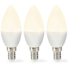 Nedis Λάμπες LED για Ντουί E14 Θερμό Λευκό 470lm 3τμχ (LBE14C352P3) (NEDLBE14C352P3) έως 12 άτοκες Δόσεις