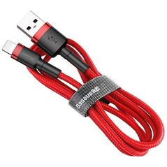 Baseus Cafule Braided USB to Lightning Cable Κόκκινο 0.5m (CALKLF-A09) (BASCALKLFA09) έως 12 άτοκες Δόσεις