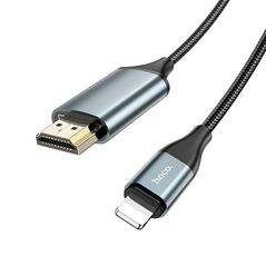 Hoco Hoco - Video Cable Adapter (UA15) - Lightning to HDMI, for iOS8.0+, 3.3V, 500mA, 1080p HD, 2m - Metal Gray 6931474750365 έως 12 άτοκες Δόσεις
