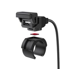 Hoco Hoco - Motorcycle Charger (Z45) - for Phone, Waterproof USB Port, 5V/2.4A, 1.5m - Black 6931474755629 έως 12 άτοκες Δόσεις