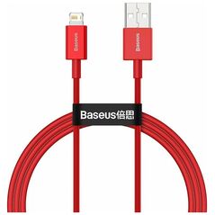 Baseus Lightning Superior Series cable, Fast Charging, Data 2.4A, 1m Red (CALYS-A09) (BASCALYS-A09) έως 12 άτοκες Δόσεις