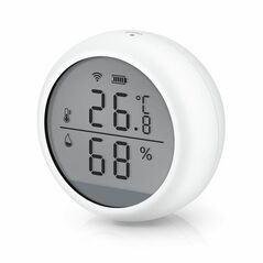 Smart sensor No brand PST-WSD400B, For temperature and humidity, LCD screen, Wi-Fi, Tuya Smart, White - 91010