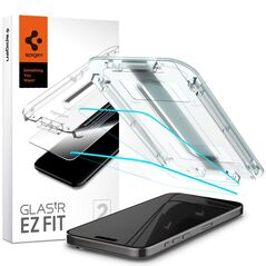 Spigen Folie pentru iPhone 15 Pro (set 2) - Spigen Glas.TR EZ FIT - Clear 8809896752145 έως 12 άτοκες Δόσεις