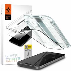 Spigen Folie pentru iPhone 15 Plus - Spigen Glas.TR EZ FIT - Black 8809896752114 έως 12 άτοκες Δόσεις