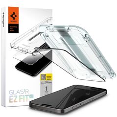 Spigen Folie pentru iPhone 15 Pro Max - Spigen Glas.TR EZ FIT - Black 8809896752039 έως 12 άτοκες Δόσεις