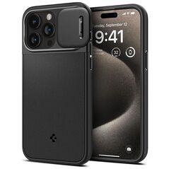 Spigen Husa iPhone 15 Pro Max - Spigen Optik Armor - Black 8809896749480 έως 12 άτοκες Δόσεις