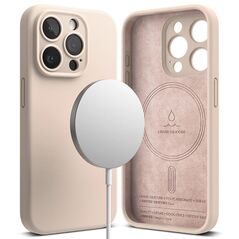 Ringke Husa pentru iPhone 15 Pro - Ringke Silicone Magnetic - Pink Sand 8809919307918 έως 12 άτοκες Δόσεις
