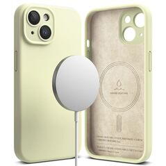 Ringke Husa pentru iPhone 15 Plus - Ringke Silicone Magnetic - Sunny Lime 8809919308618 έως 12 άτοκες Δόσεις