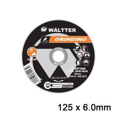 Wältter Δίσκος Λείανσης Σιδήρου / Inox Waltter 125x6.0mm 1256022 έως 12 Άτοκες Δόσεις