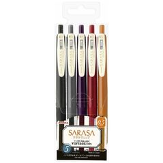 Zebra Sarasa Clip 0.5 Vintage Color 2 5 Color Pen Set (ZB-69422) (ZEB69422) έως 12 άτοκες Δόσεις
