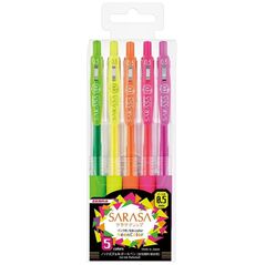 Zebra Sarasa Clip 0.5 Neon Color 5 Color Pen Set (ZB-69440) (ZEB69440) έως 12 άτοκες Δόσεις