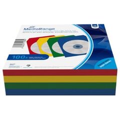 MediaRange Paper Sleeves for 1 Disc Assorted Colours 100 Pack (MRBOX67) έως 12 άτοκες Δόσεις