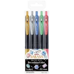 Zebra Sarasa Clip 0.5 Deco Color 5 Color Pen Set (ZB-37860) (ZEB37860) έως 12 άτοκες Δόσεις