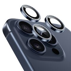 ESR Folie Camera pentru iPhone 15 Pro / 15 Pro Max - ESR Lens Protector Tempered Glass - Rhinestone 4894240174180 έως 12 άτοκες Δόσεις