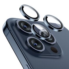 ESR Folie Camera pentru iPhone 15 Pro / 15 Pro Max - ESR Lens Protector Tempered Glass - Blue 4894240174166 έως 12 άτοκες Δόσεις
