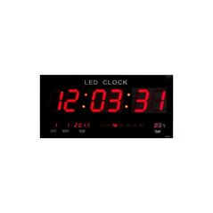 Ψηφιακή Πινακίδα LED - Ρολόι με Θερμόμετρο και Ημερολόγιο JH-4622