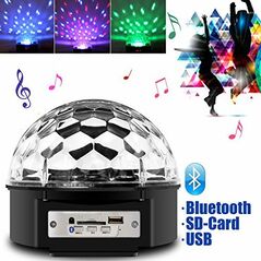 Τηλεχειριζόμενο Φωτορυθμικό Bluetooth LED Effect DJ Crystal Ball με USB Mp3 Player