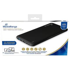 MediaRange Mobile Power Bank 25.000mAh, with USB-C Power Delivery fast charge technology (MR754) έως 12 άτοκες Δόσεις