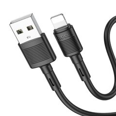 HOCO - X83 DATA CABLE USB TO LIGHTNING 1m 2.4A BLACK HOC-X83i-BK 68885 έως 12 άτοκες Δόσεις