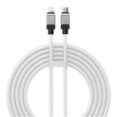 Baseus Cablu de Date USB-C la Lightning Fast Charging, 20W, 2m - Baseus CoolPlay Series (CAKW000102) - White 6932172626617 έως 12 άτοκες Δόσεις