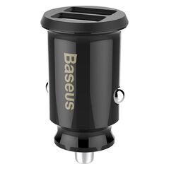 Baseus Incarcator Auto USB, 5V, 3.1A - Baseus Grain (CCALL-ML01) - Black 6953156276512 έως 12 άτοκες Δόσεις