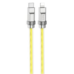 Hoco Cablu Type-C la Lightning 20W, 1m - Hoco Crystal (U113) - Gold 6931474790002 έως 12 άτοκες Δόσεις