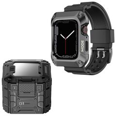 Lito Husa pentru Apple Watch 4 / 5 / 6 / SE / SE 2 (44mm) + Curea - Lito Metal RuggedArmor (LS002) - Grey 5949419073968 έως 12 άτοκες Δόσεις