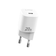 Lito Lito - Wall Charger (LT-LC01) - Type-C PD20W Fast Charging for iPhone, Samsung, iPad - White 5949419074071 έως 12 άτοκες Δόσεις