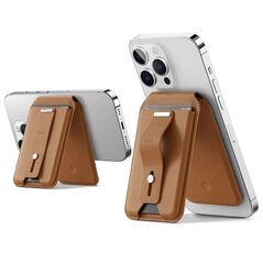 ESR ESR - Premium Desk Holder Wallet MagSafe HaloLock (2K609) - Compatible with Apple Find My, Artificial Leather - Caramel Brown 4894240168790 έως 12 άτοκες Δόσεις