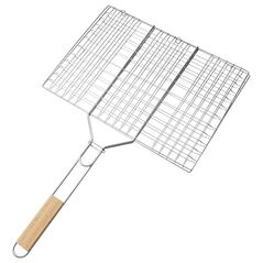 Bormann Elite Bbq1017 Διπλη Ανοξειδωτη Σχαρα Ψησιματος  Μ40,5xπ30cm 065173 έως 12 Άτοκες Δόσεις